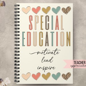 Special Education Notebook, Gift for Special Ed Teacher, Teacher Appreciation, Elementary School, Best gifts for SPED, Special Education