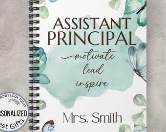 Assistant Principal Gift, Personalized Vice Principal Notebook, Appreciation Best gifts for Assistant Principal,Back to School Notebook Gift