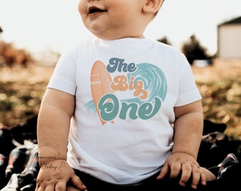 Surf Family Birthday Shirts, The Big One Shirt, Custom 1st Birthday Shirt, Surf Birthday tee, Surfs Up, Surfer Mommy and Me, Ocean Wave tee