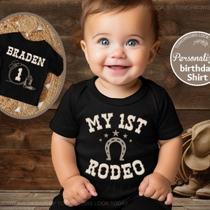 My First Rodeo Birthday Shirt, Custom 1st Rodeo Matching Family Shirts, Rodeo 1st Birthday, Rodeo Mama Birthday tees, Mommy and Me t-shirts