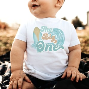 Surf Family Birthday Shirts, The Big One Shirt, Custom 1st Birthday Shirt, Surf Birthday tee, Surfs Up, Surfer Mommy and Me, Ocean Wave tee