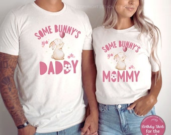 Bunny Birthday outfit, Some Bunny is one, First Birthday shirt, smash cake shirt, Bunny Birthday Party, Baby girl birthday, Matching Family