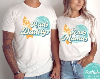 Surf Family Birthday Shirts, The Big One Shirt, 1st Birthday Shirt, Surf Birthday tee, Surfs Up, Surfer Mommy and Me, Ocean Wave teeshirts