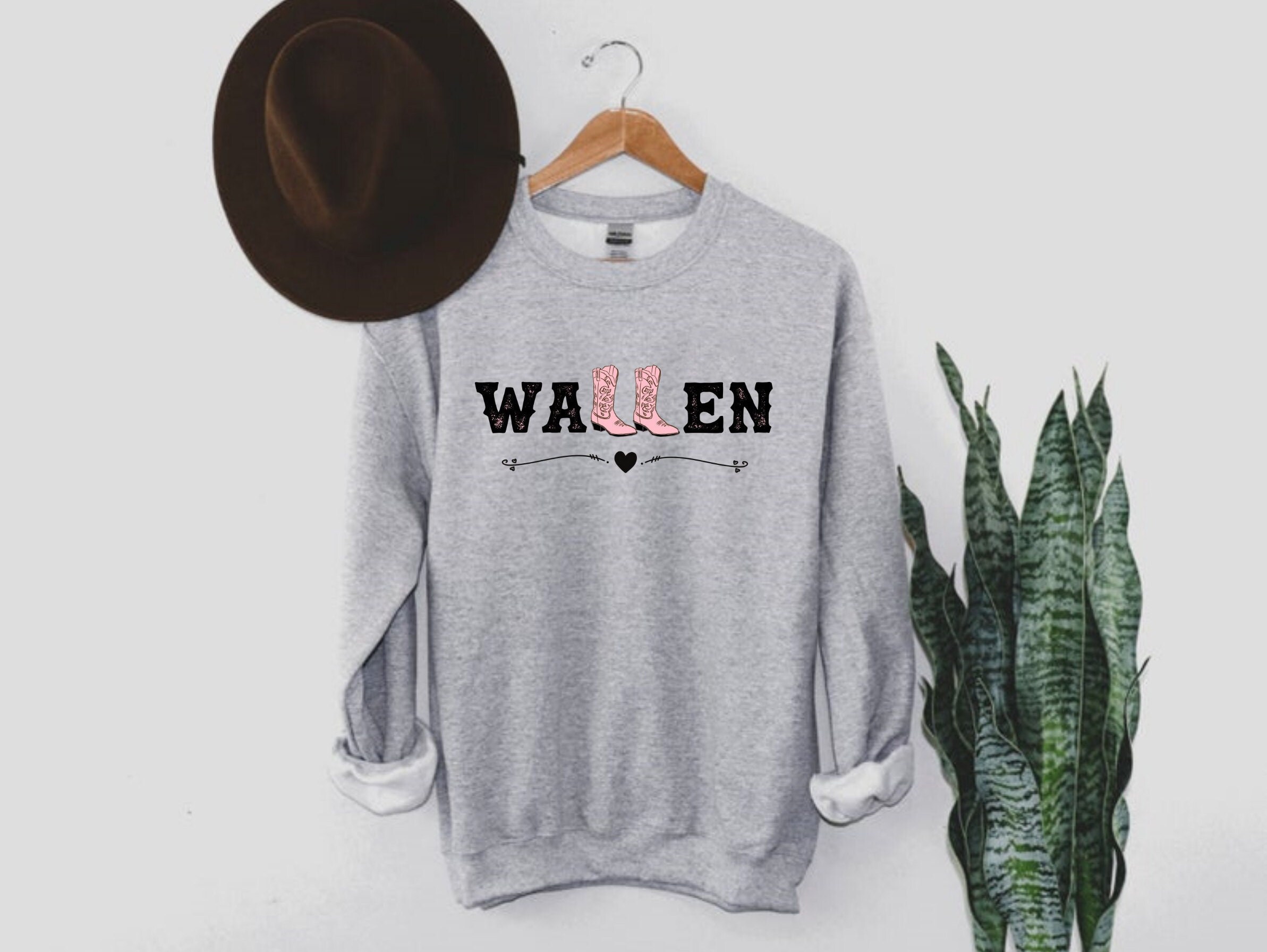 Wallen Boots Crewneck Sweatshirt Personalized Family Name - Etsy