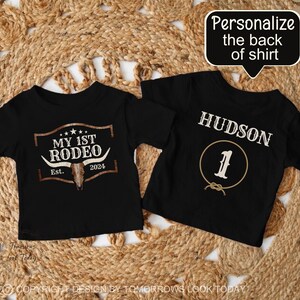 My First Rodeo Birthday Shirt, Custom 1st Rodeo Matching Family Shirts, Rodeo 1st Birthday, Rodeo Mama Birthday tees, Mommy and Me t-shirts