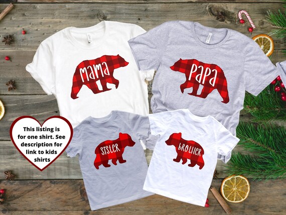 Papa bear christmas shirt Clearance