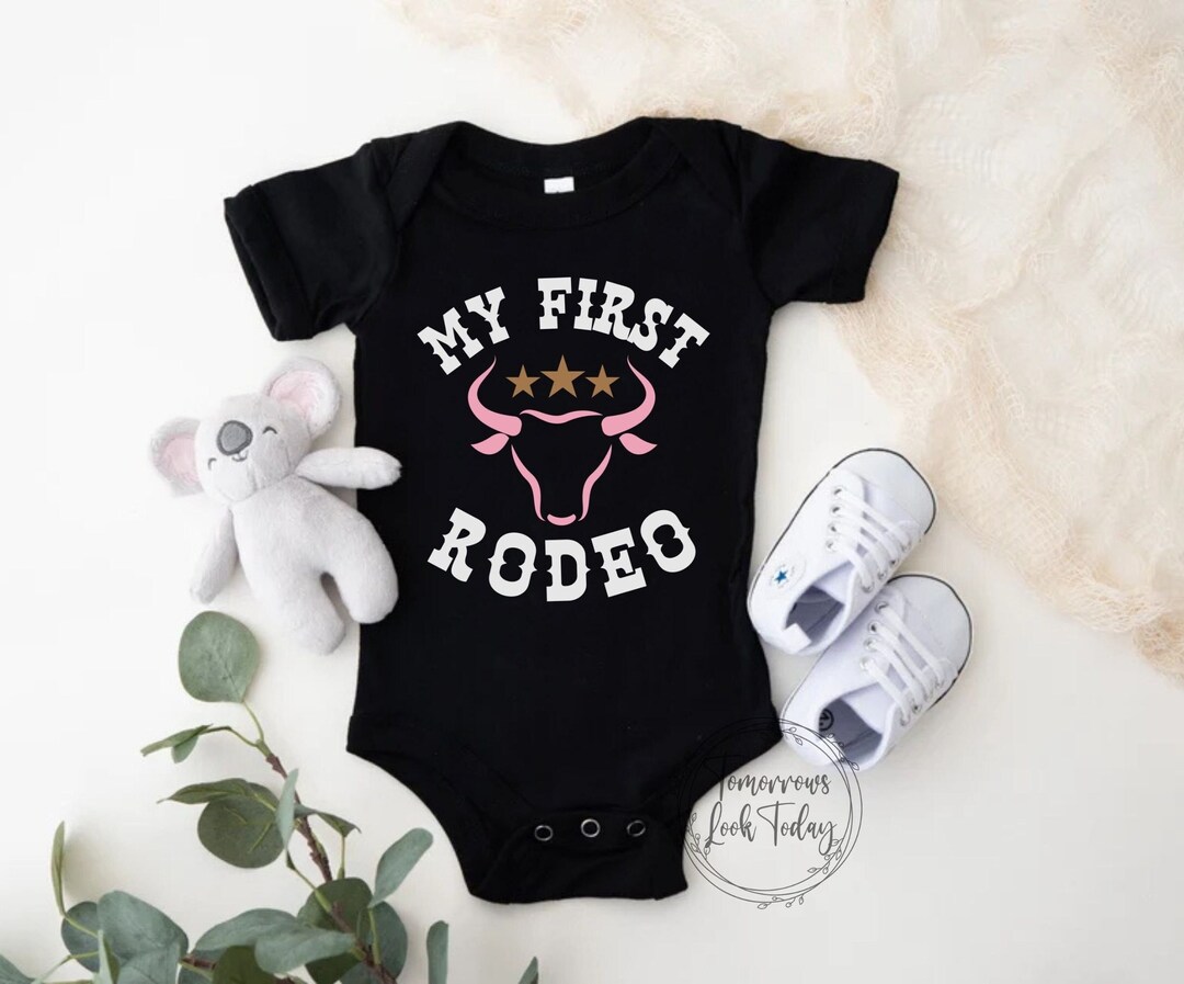 Pink Rodeo Tee My First Rodeo Birthday Shirt, Pink Rodeo Matching Family Shirts, 1st ...