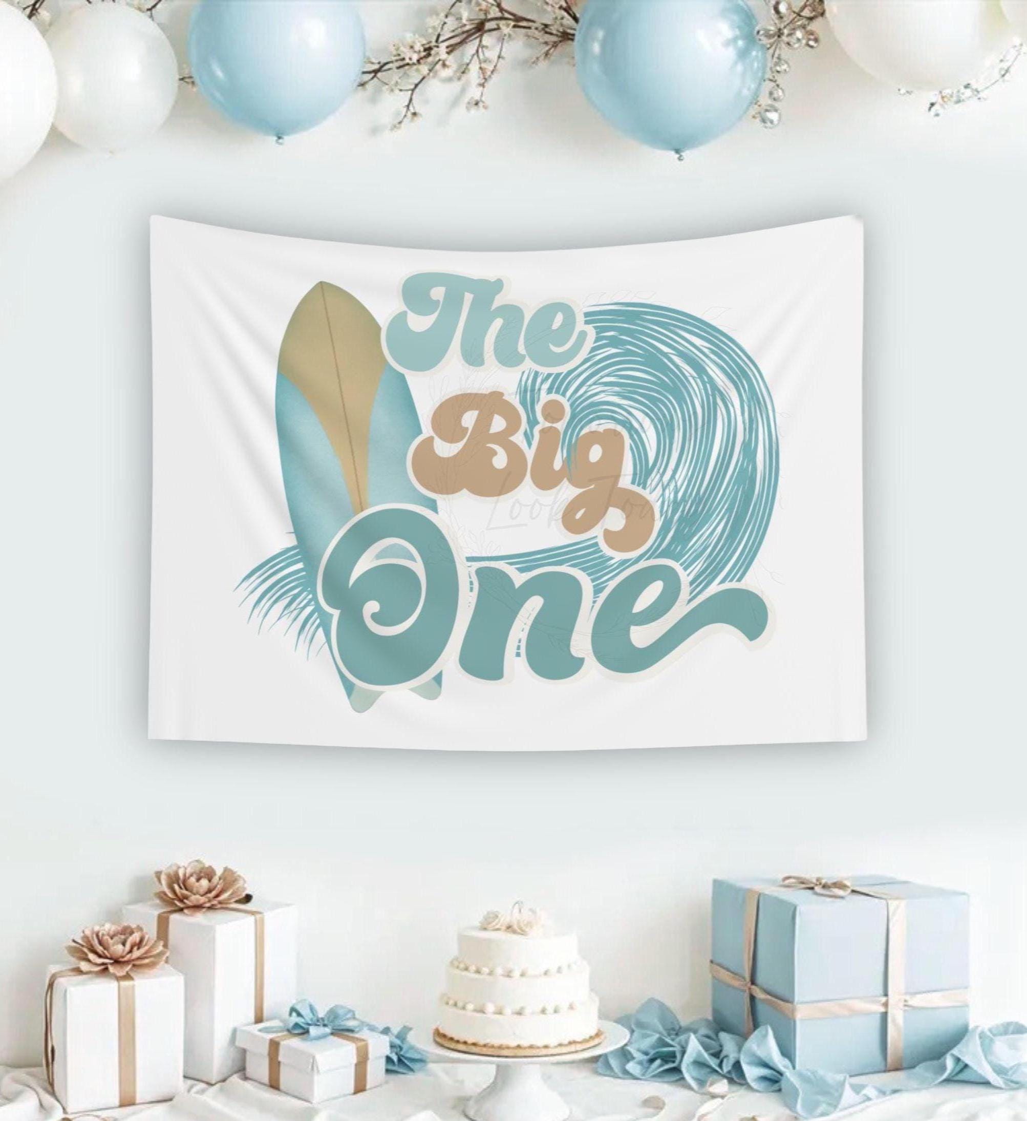 thumbnail image 2 of The Big One Surf Birthday Decorations - Vintage Surf Birthday Balloon Garland With Backdrop, Foil Balloons, Retro Surfing Beach Swimming Pool Hawaiian Surfboard 1st Birthday Party Decorations 2 of 13