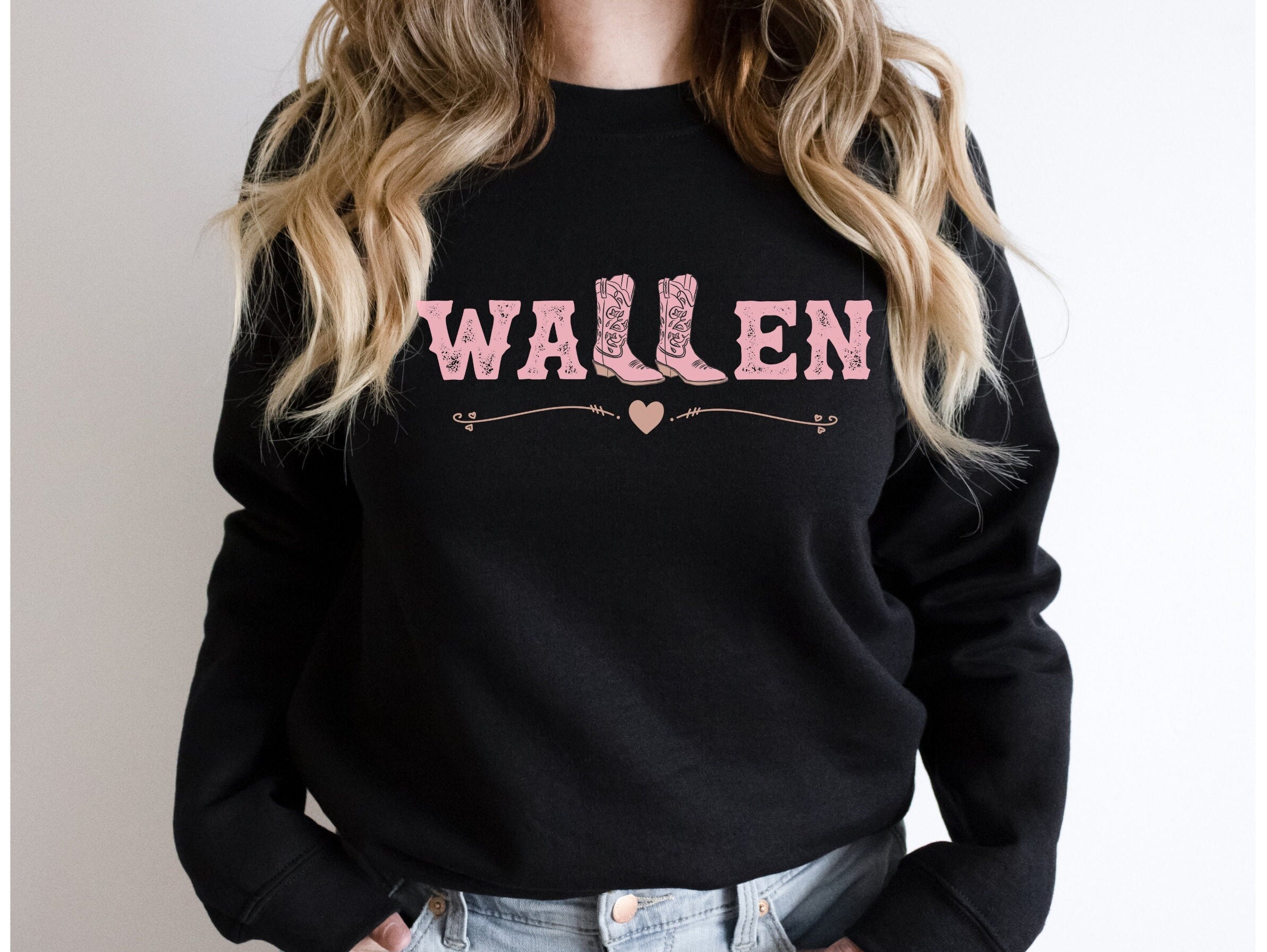 Wallen Boots Crewneck Sweatshirt Personalized Family Name - Etsy