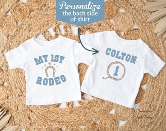 My First Rodeo Birthday Shirt, Custom 1st Rodeo Matching Family Shirts, Rodeo 1st Birthday, Rodeo Mama Birthday tees, Mommy and Me t-shirts