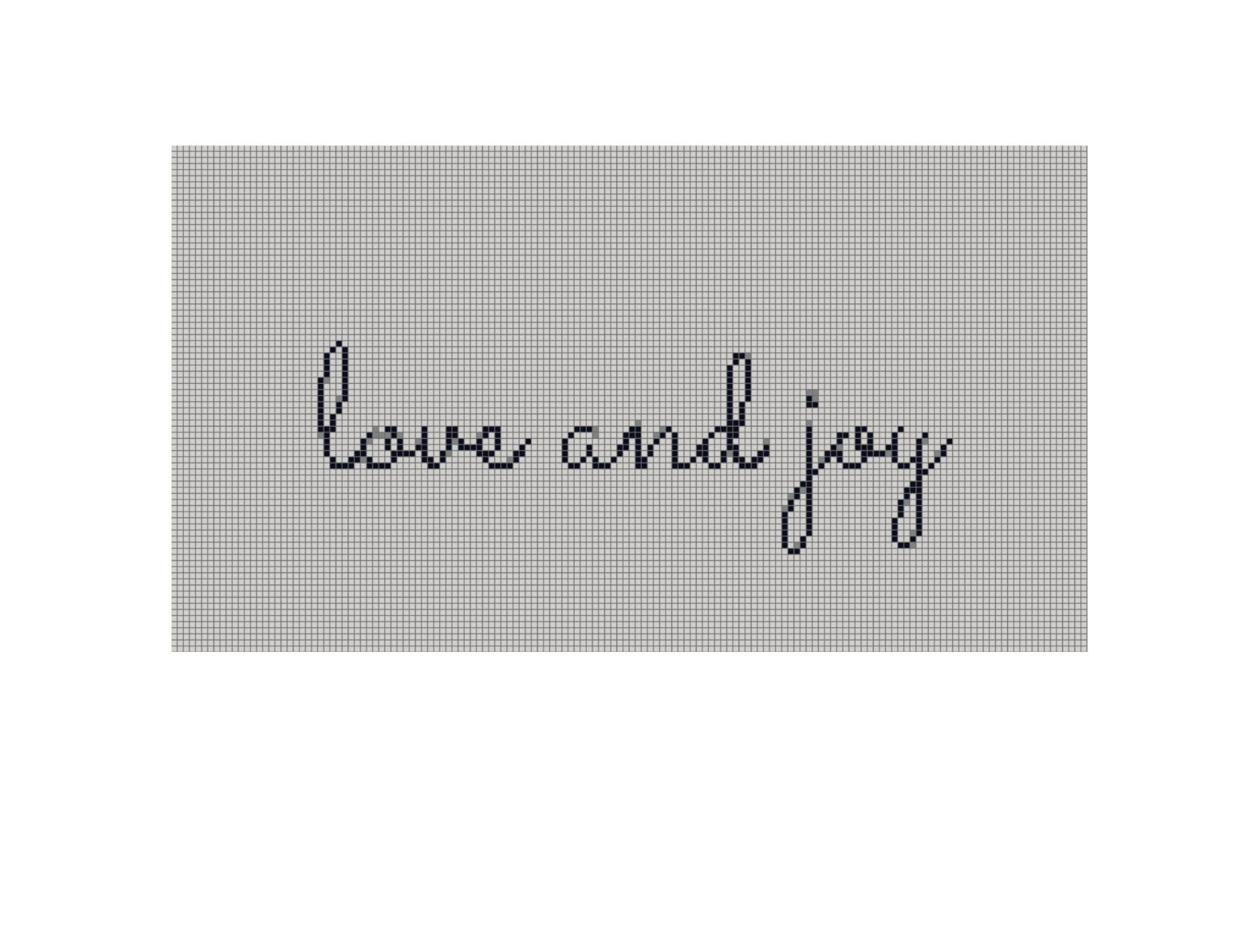 Love and joy cross stitch pattern pdf instant download | Etsy