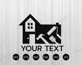 House Repair Service,Construction Building Worker Tool Handyman Build Fix Painter SVG,Roofer svg, Cricut SVG cut file,Handyman svg,House svg