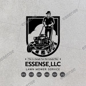 Lawn Mower Service SVG,Landscaping Svg,Lawn Mower Logo,Lawn Mower Files for Cricut,Cut Files For Silhouette,Dxf,Png,Eps,Garden Service Svg