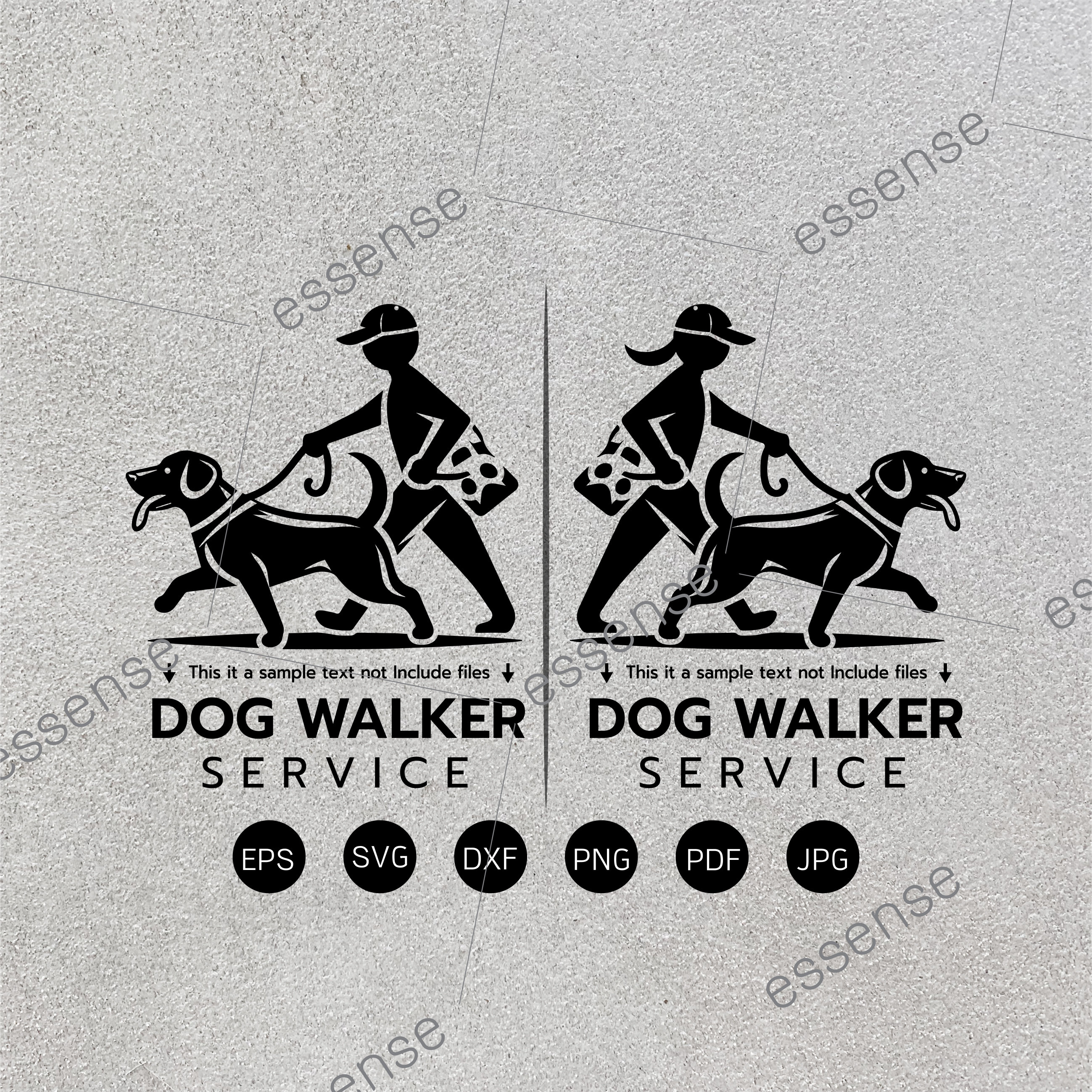 Dog Walker Service Logo Svg, Dog Walker Svg, Dog Walker Dxf, Dog Walker ...