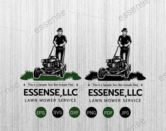 Gräsklipparservice SVG, Landskapsarkitektur Svg, Gräsklipparlogotyp, Gräsklipparvård svg-filer för Cricut, Klippfiler för Silhuett, Dxf, Png, Trädgårdsservice Svg
