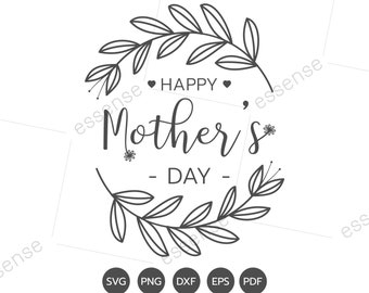 Glad mors dag-bokstäver mors dag svg mors dag svg baby svg png dxf Skärfiler Cricut söta svg-designer tryck för t-shirt