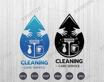 Cleaning Logo Svg, Cleaning Svg, Cleaning Services Svg, Cleaning Cut Files, Cleaning Files for Cricut, Cleaning Clipart, Png,Dxf,Eps,Pdf,Jpg