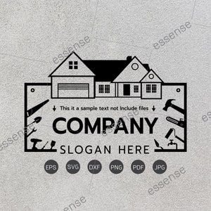 Huis Reparatie Service, Bouw Bouwkundige Tool Klusjesman Build Fix Schilder SVG, Dakdekker svg, Cricut SVG gesneden bestand, Klusjesman svg, Huis svg
