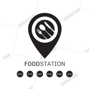 Restaurant Logo SVG, Kitchen monogram frame Svg,Restaurant Files for Cricut, Restaurant Cut Files Silhouette, Knife SVG, Fork svg, Spoon svg