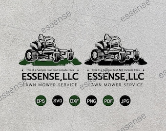 Gräsklipparservice SVG, Landskapsarkitektur Svg, Gräsklipparlogotyp, Gräsklipparfiler för Cricut, Klippfiler för Silhuett, Dxf, Png, Eps, Trädgårdsservice Svg