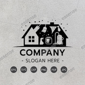 House cleaning logo Svg, Cleaning svg,Cleaning Service Logo Svg,Cleaning Cut Files, Files for Cricut,Cleaning logo svg,Cleaning service logo