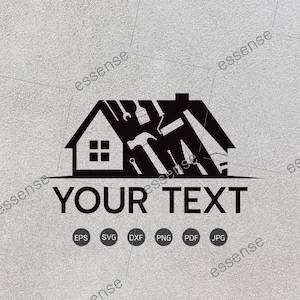 Servicio de reparación de la casa, Herramienta de construcción de trabajadores Handyman Build Fix Painter SVG, Roofer svg, Cricut SVG cortar archivo, Handyman svg, Casa svg