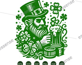 Happy St. Patrick's Day SVG, St. Patrick's Day SVG, St Patrick's Day Quotes, Irish SVG, Clover svg, Shamrock svg, Cut File Cricut,Silhouette