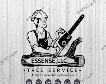Trädtjänster SVG, Trädtjänster logotyp SVG, Landskapsarkitektur Svg, Trädtrimmer, Trädbeskärning svg Skärfiler för Silhouette Png, Trädgårdstjänst Svg