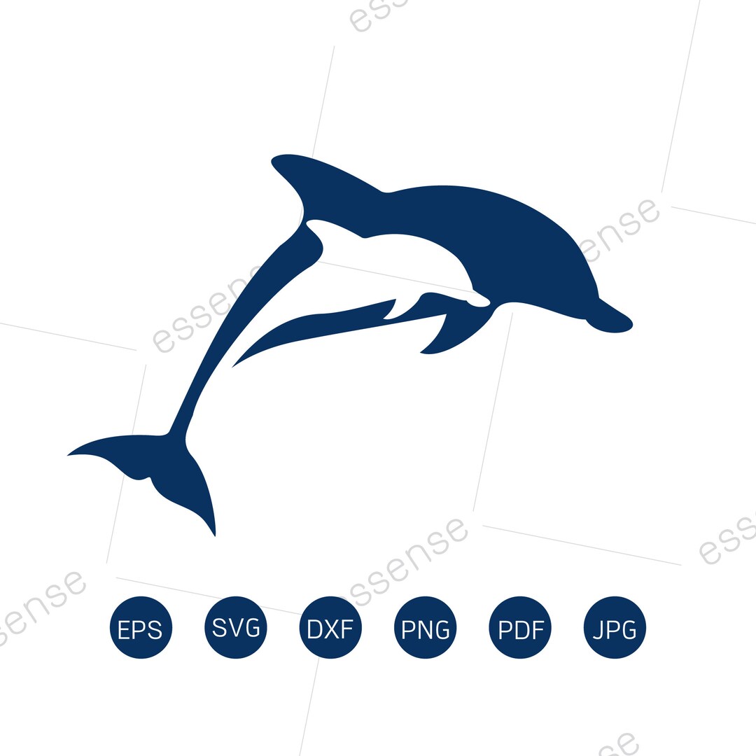 Dolphin SVG, Ocean SVG, Fish SVG, Digital Download/cricut, Silhouette ...