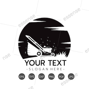 Lawn Mower Service SVG,Landscaping Svg,Lawn Mower Logo,Lawn Mower Files for Cricut,Cut Files For Silhouette,Dxf,Png,Eps,Garden Service Svg