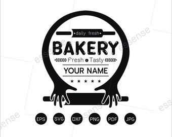 Homemade bakery svg,Logo Bakery Shop Svg Files for Cricut ,Bakery Logo cut file Silhouette,Bakery cuttable Svg, Png, Eps, Pdf,Dxf,Jpg
