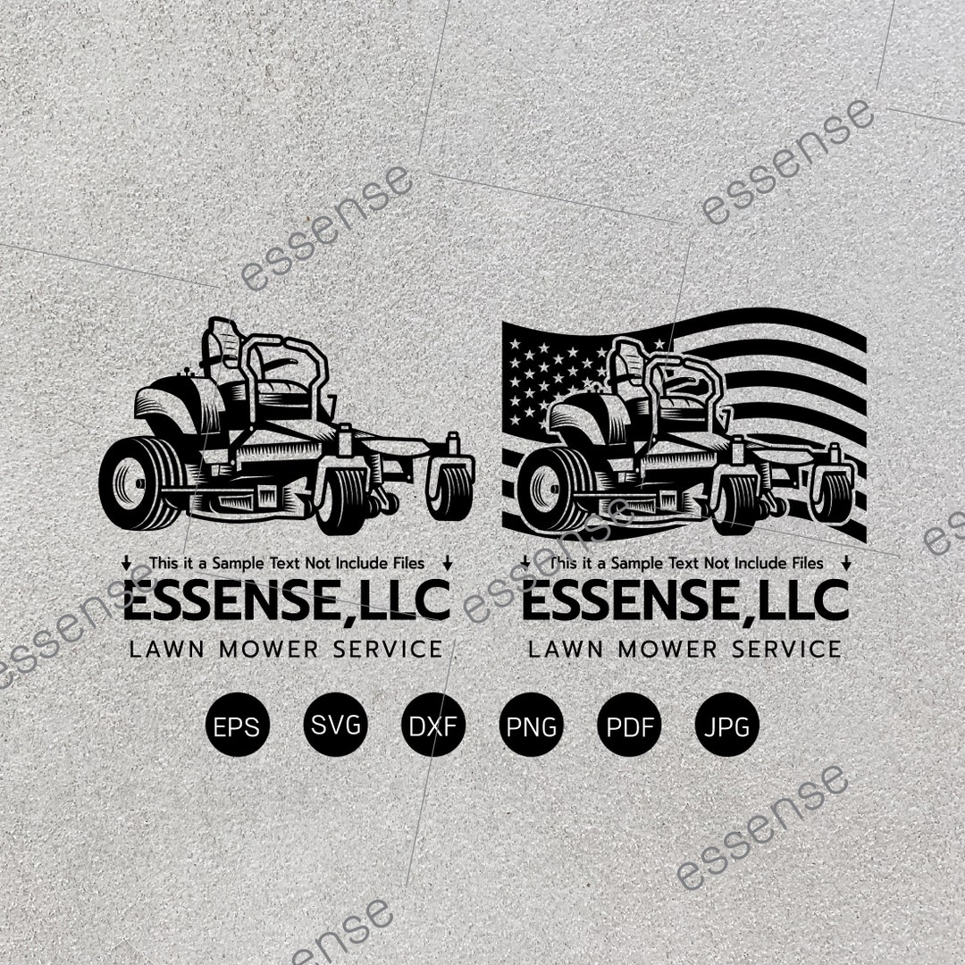 Lawn Mower Service Svglandscaping Svglawn Mower Logolawn Etsy