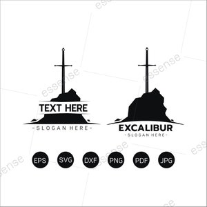 Excalibur svg,Sword in Stone svg,Sword svg,Excalibur clipart,Excalibur vector Sword silhouette,Sword in the Stone svg,Excalibur Name Frame