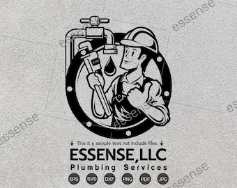 Plumer svg,Plumbing Svg,Plumbing pipes svg,Plumer Logo svg,plumbing logo svg for cricut silhouette,Plumbing Plumber Cartoon Clipart png dxf