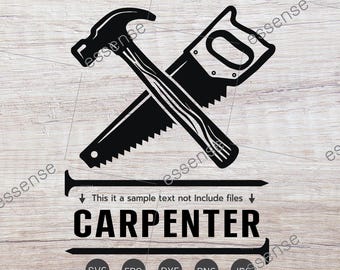 Snickare svg, Snickeri svg, Entreprenör svg, Husbyggare svg, Snickare Clipart, Snickare Cutfile, Byggare svg Cutfil för Cricut & Silhouette