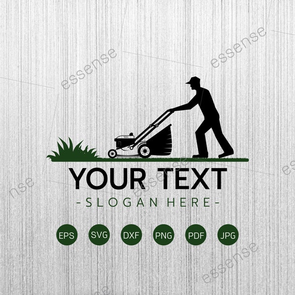 Lawn Mower Service SVG,Landscaping Svg,Lawn Mower Logo,Lawn Mower Files for Cricut,Cut Files For Silhouette,Dxf,Png,Eps,Garden Service Svg