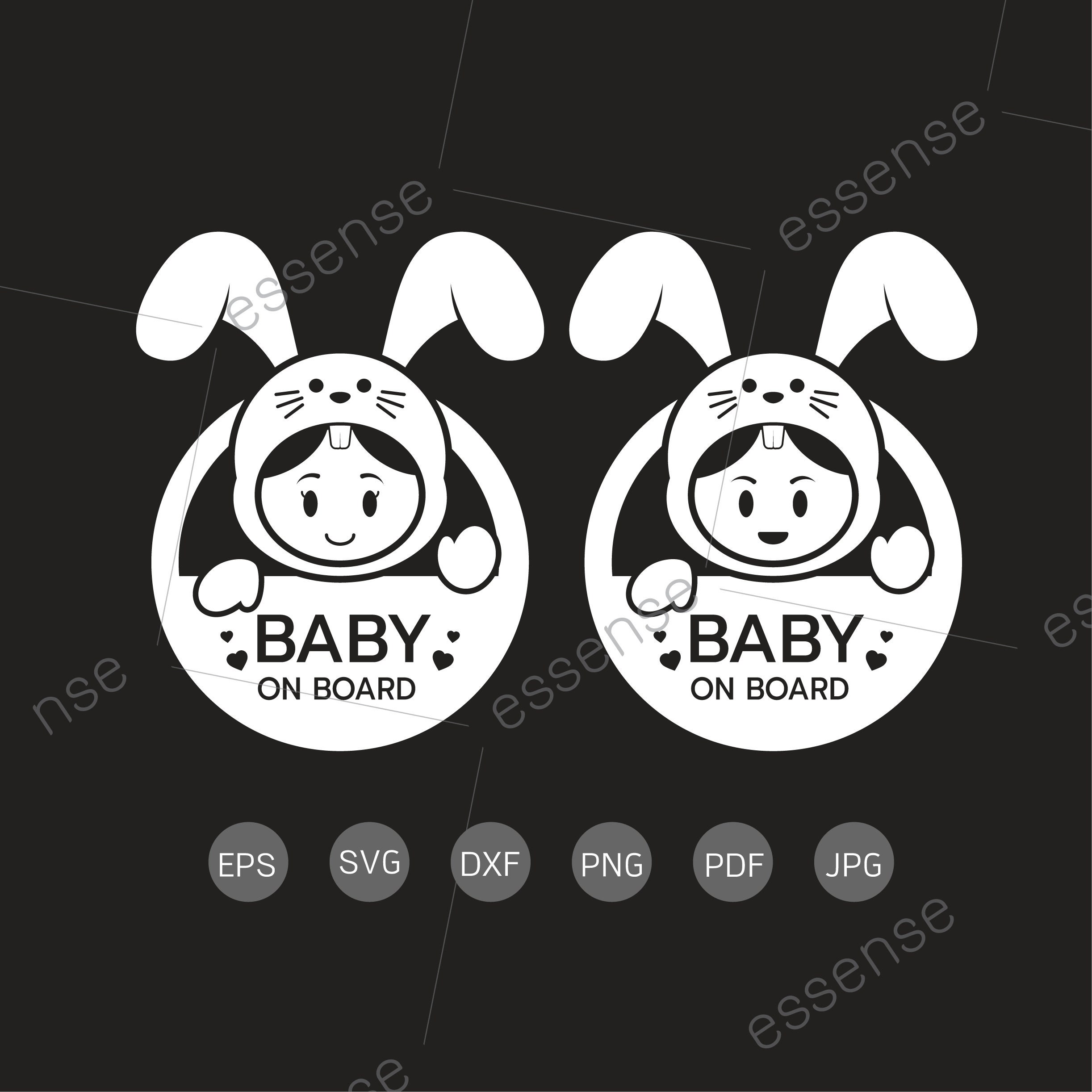 Baby on Board Birdy Safety Car Sticker/Baby Gift Princess on Board Girls 