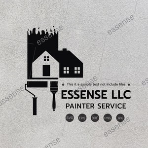 Painter svg,Painting Svg,Painting Service svg,Painter Silhouette,Painter Clipart,Paint svg File,Painter service Logo svg cut file for Cricut