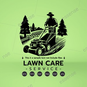Lawn Mower Service SVG,Landscaping Svg,Lawn Mower Logo,Lawn Care Files for Cricut,Cut Files For Silhouette,Dxf,Png,Eps,Garden Service Svg