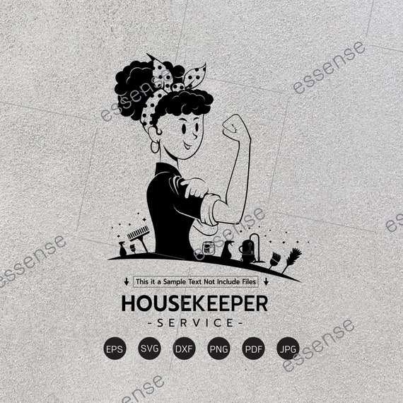 Housekeeper Logo Svg Housekeeping Svg Cleaning Service Svg Etsy Australia