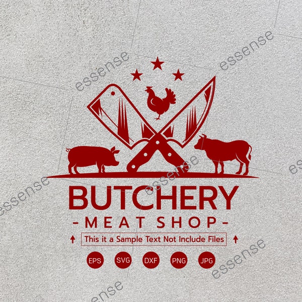 Butcher svg,Butcher Shop svg,Meat svg,Butcher shop silhouette svg,Butcher Knife Svg,Butcher svg cut file svg cricut,SVG, PNG, EPS, dxf, jpg