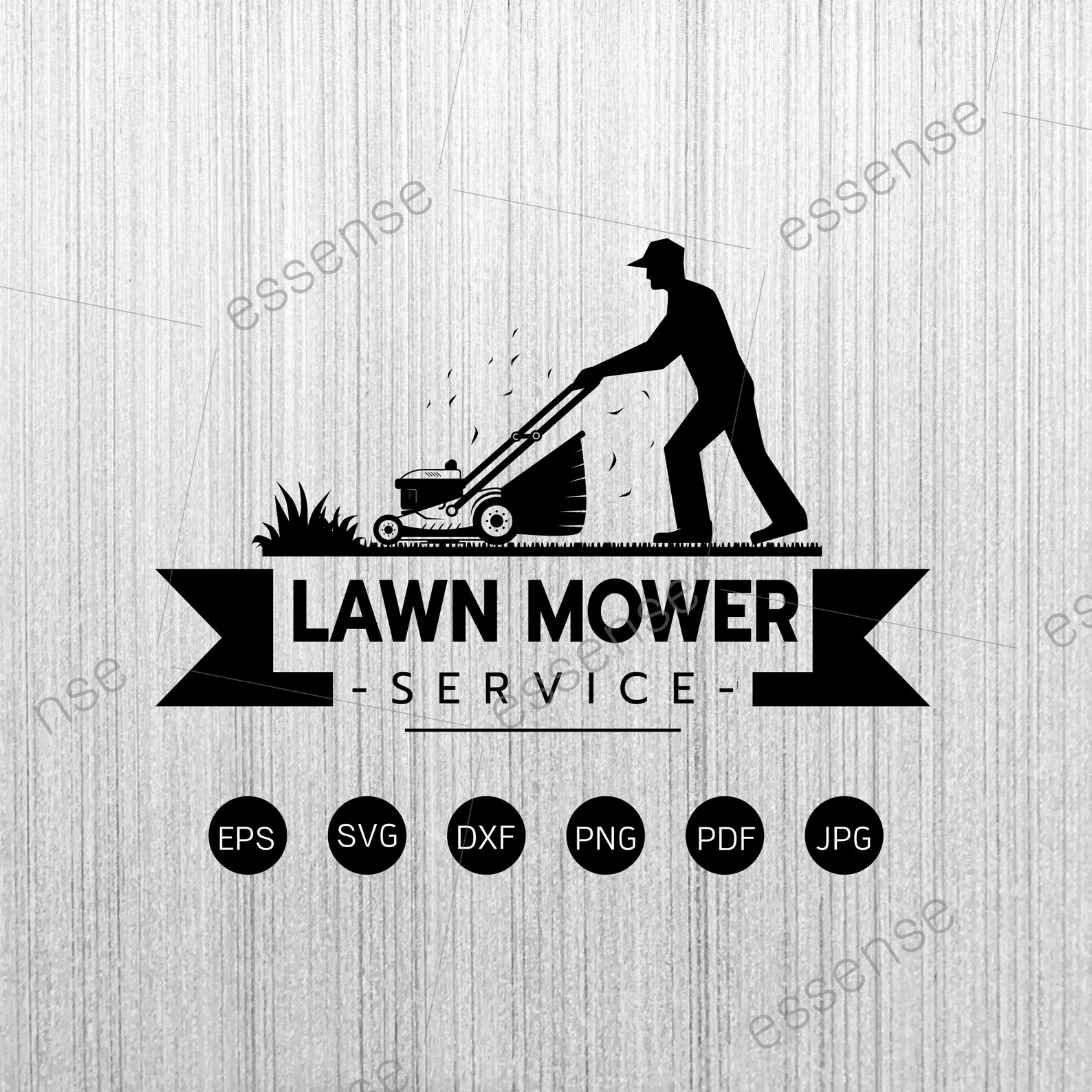 Lawn Mower Service Svglandscaping Svglawn Mower Logolawn Etsy