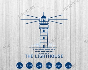 Elegant fyrlogotyp Svg Cut-fil, Minimal fyrlogotyp, Minimal fyr svg, Kreativ fyrlogotypfil för Cricut Svg, EPS, DXF, PNG