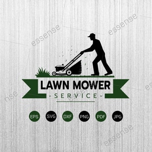 Lawn Mower Service SVG,Landscaping Svg,Lawn Mower Logo,Lawn Mower Files for Cricut,Cut Files For Silhouette,Dxf,Png,Eps,Garden Service Svg