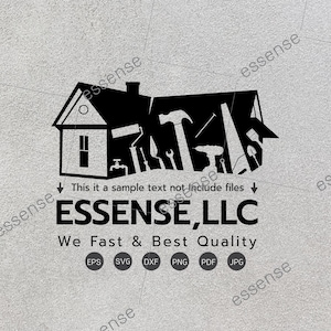 Servicio de reparación de casas, herramienta de trabajador de construcción Handyman Build Fix Painter SVG, Roofer svg, archivo de corte Cricut SVG, Handyman svg, House svg