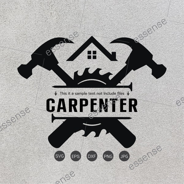 Carpenter svg,Carpentry svg,Contractor svg,Home Builder svg,Carpenter Clipart,Carpenter Cutfile,Builder svg Cut File for Cricut & Silhouette