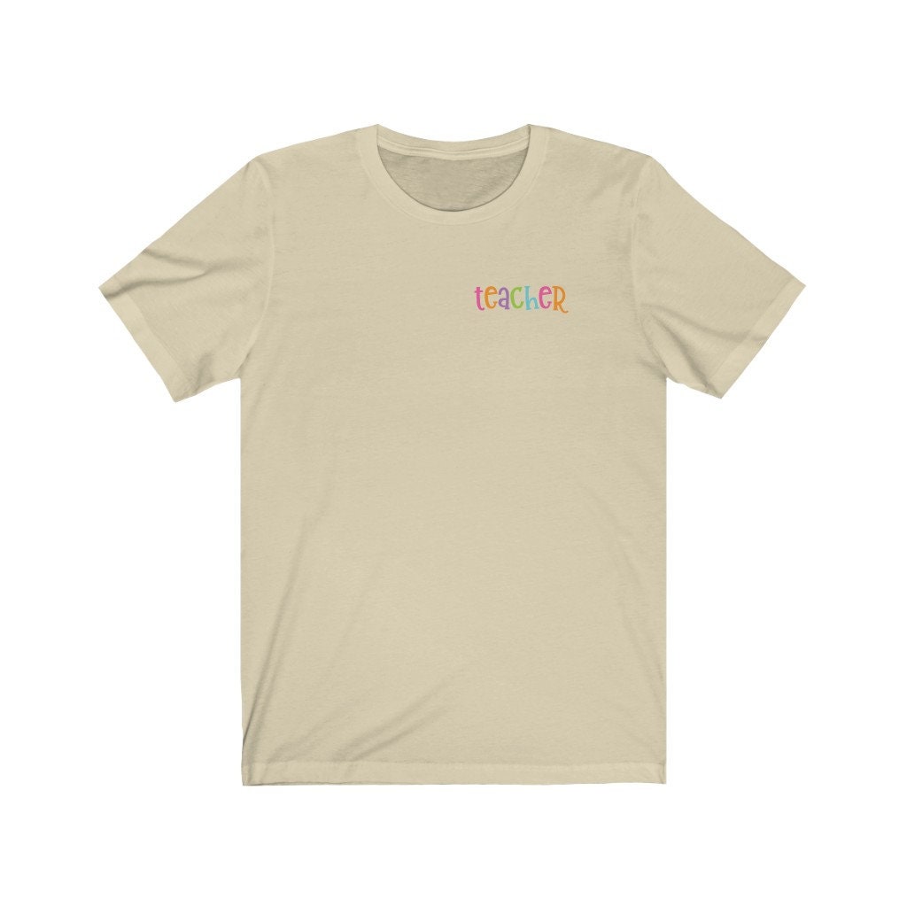 Teacher Shirt Colorful Shirt Teaching Shirt Unisex Short | Etsy