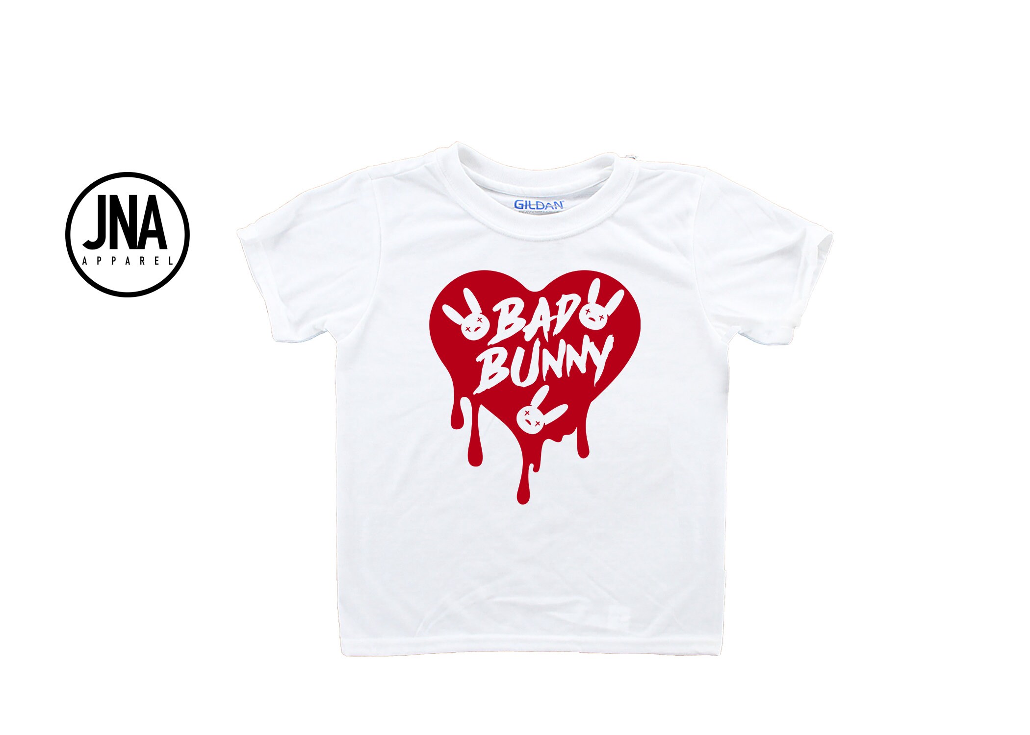 Bad Bunny Heart Shirt - Etsy New Zealand