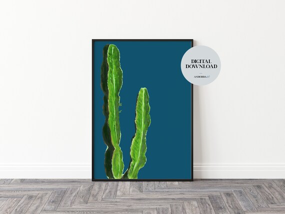 Spanischer Kaktus, Kaktus Druck, Sukkulenten Druck, Spanisches Poster,  Kaktus Dekor, Wstenkaktus Druck,Mittelmeer Wandkunst - Etsy.de