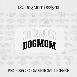 Dog Mom SVG Bundle: Vintage Collegiate Designs (Commercial Use)